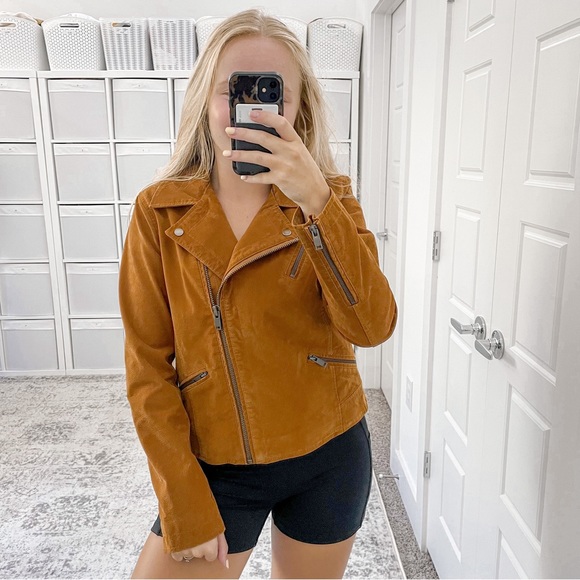 Anthropologie ett:twa Vegan Leather Suede Jacket - Picture 2 of 9